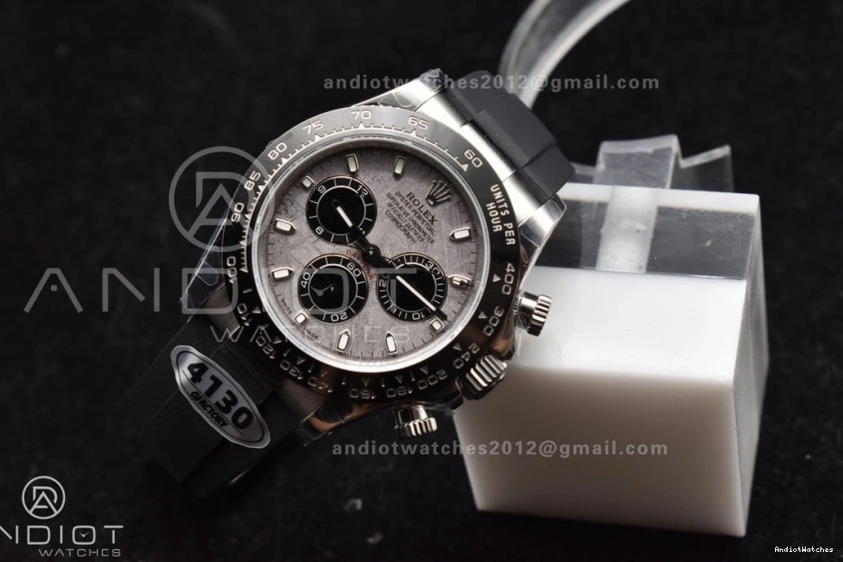 Dial 1:1 Strap Best Edition Unisex 116519 Oysterflex QF SA Gray on 788 Daytona Rubber 0211